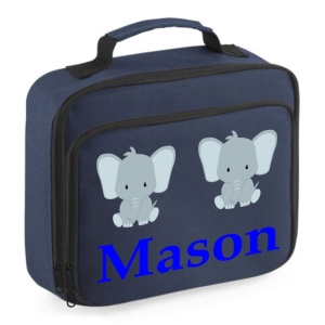 Personalised Axolotl Scene Printed Kids Children's School Lunch Box Cooler Bag