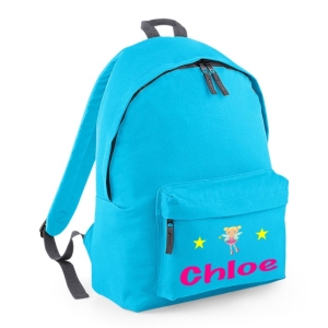 Personalised Fairy Any Name Printed Kids Children's School Nursery Backpack Rucksack Bag