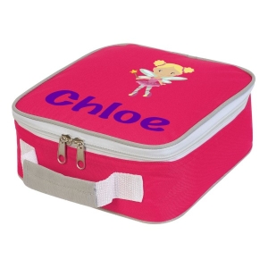 Personalised Fairy Any Name Printed Kids Children's School Lunch Box Cooler Bag