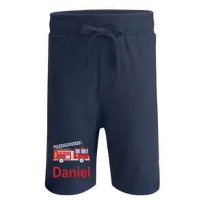 Fire Engine Any Name Childrens Cotton Shorts