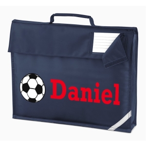 Personalised Football Any Name Printed Kids Children's School Nursery Book Bag