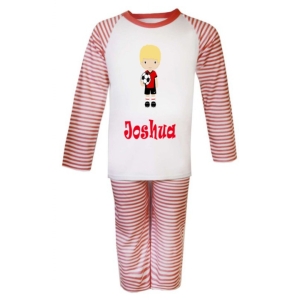 Football Player Any Name Childrens Pyjamas