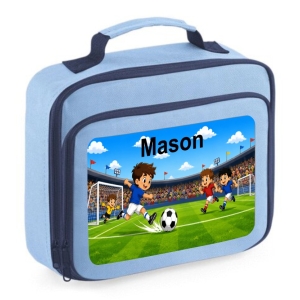 Personalised Axolotl Scene Printed Kids Children's School Lunch Box Cooler Bag