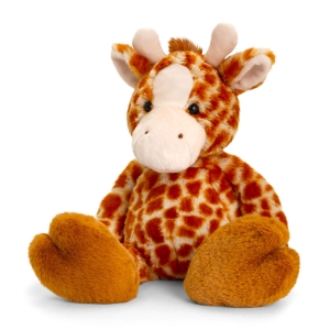 Personalised Teddy Bears - 9 Inch 23cm Keel Toys Love To Hug Giraffe Teddy Bear - Printed on a white T-Shirt - Any Name / Text or Custom Message