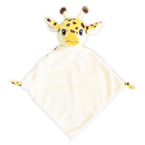 Personalised Baby Comfort Blanket - 13 Inch Tumbleberry Giraffe Blankie / Comforter - Embroidered Any Name / Text