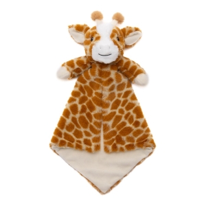 Personalised Juniper The Giraffe Lovey Luvie Comforter / Comfort Blanket Embroidered with ANY NAME