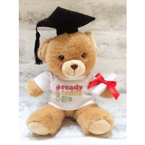Promotional Branded Company School Charity Logo Printed Teddy Bears - Keel Eco Graduation Bear 19cm