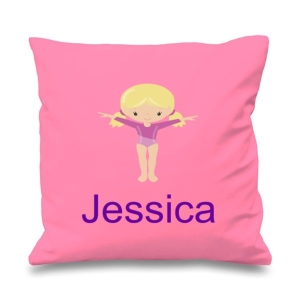 Gymnast Any Name Printed Cushion