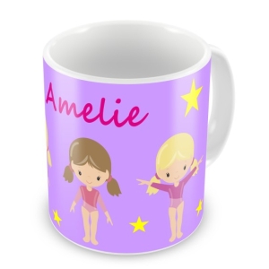 Gymnasts / Gymnastics + Name Mug