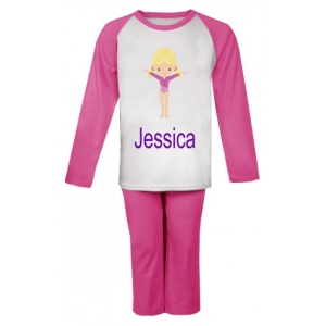 Gymnast Any Name Childrens Pyjamas