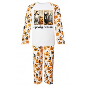 Brushstroke Vintage Halloween Any Name Childrens Pyjamas