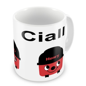 Personalised Children's 10oz Mugs / Cups - Any Kids Name Henry Hoover Design