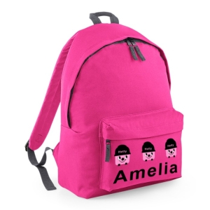 Personalised Hetty Hoover Any Name Printed Kids Children's School Nursery Backpack Rucksack Bag