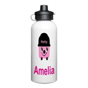 Personalised Children's 600ml Sport Water Drinks Bottle - Any Kids Name - Hetty Hoover Design