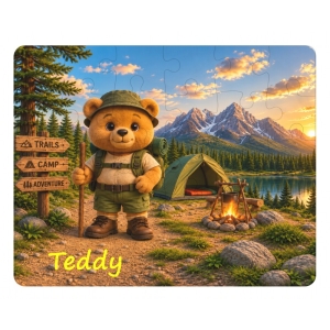 Personalised Children's Cardboard 30 Piece Jigsaw Puzzle - Any Kids Name - Cowboys Design