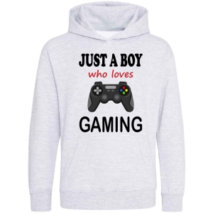 Just a Boy / Girl who loves GAMING Childrens Hoodie