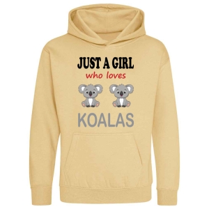 Just a Boy / Girl who loves KOALAS Childrens Hoodie