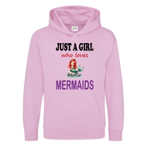 Just a Girl who loves MERMAIDS Childrens Hoodie