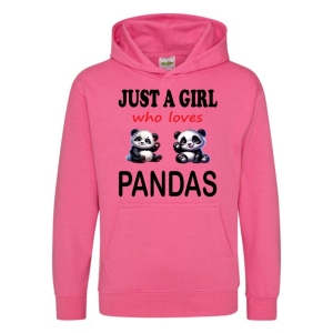 Just a Boy / Girl who loves PANDAS Childrens Hoodie