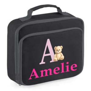 Personalised Axolotl Scene Printed Kids Children's School Lunch Box Cooler Bag