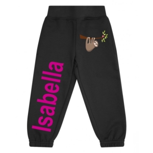 Sloth Any Name Childrens Jogging Bottoms