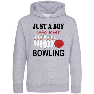 Just a Boy / Girl who loves BOWLING Childrens Hoodie