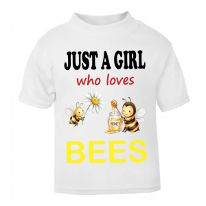 Just a Boy / Girl who loves BEES Childrens Printed T-Shirt