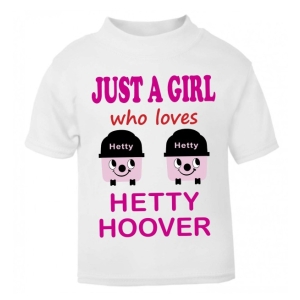 Just a Boy / Girl who loves HETTY HOOVER Childrens Printed T-Shirt