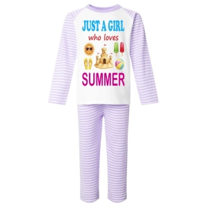 Just a Boy / Girl who loves SUMMER Childrens Pyjamas