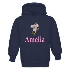 Koala Any Name Childrens Hoodie