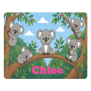 Personalised Children's Cardboard 30 Piece Jigsaw Puzzle - Any Kids Name - Cowboys Design