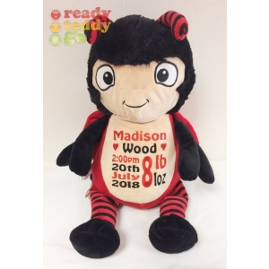 Personalised Cubbies Embroidered Baby Soft Toys - 14 Inch Biggleton The Ladybird

Hobo Font, Red & Black