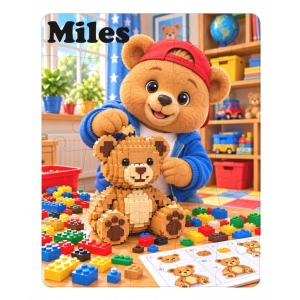 Personalised Children's Cardboard 30 Piece Jigsaw Puzzle - Any Kids Name - Cowboys Design