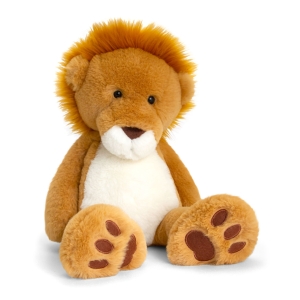 Personalised Teddy Bears - 9 Inch 23cm Keel Toys Love To Hug Lion Teddy Bear - Printed on a white T-Shirt - Any Name / Text or Custom Message