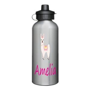 Personalised Children's 600ml Sport Water Drinks Bottle - Any Kids Name - Llama Design