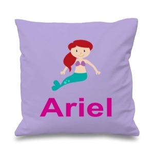 Mermaid Any Name Printed Cushion