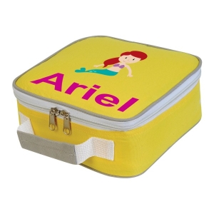 Personalised Mermaid Any Name Printed Kids Children's School Lunch Box Cooler Bag