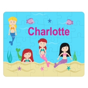 Personalised Children's Cardboard 30 Piece Jigsaw Puzzle - Any Kids Name - Cowboys Design