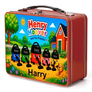 Henry Hoover & Friends Scene Any Name Metal Lunch Box Tin