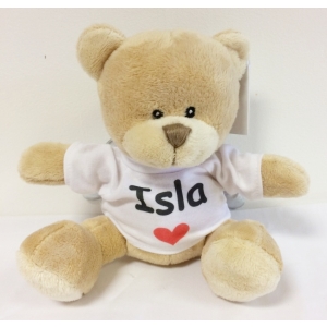 Personalised Teddy Bear - Mini Bundles The Teddy Bear Wearing Angel Wings T-Shirt Baby Child Memory Loss Bereavement Gift - Printed - Any Name / Text or Custom Message