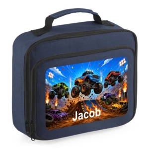 Personalised Axolotl Scene Printed Kids Children's School Lunch Box Cooler Bag