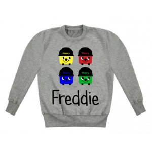Multi-Coloured Henry Hoover Any Name Childrens Sweatshirt / Jumper