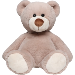 Personalised Teddy Bear - Small 8 Inch 20cm Nancy The Teddy Bear (Taupe) - Printed Any Name / Text or Custom Message