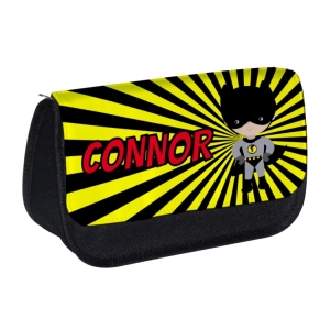 Personalised School Pencil Case For Kids Children featuring Bat Boy Superhero Any Name Printed Design