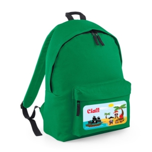 Personalised Pirates Any Name Printed Kids Children's School Nursery Backpack Rucksack Bag