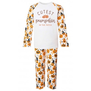 Halloween Cutest Pumpkin in the Patch (Text) Childrens Pyjamas