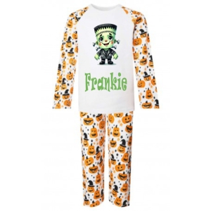 Halloween Frankenstein Boy Any Name Childrens Pyjamas