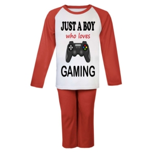 Just a Boy / Girl who loves GAMING Childrens Pyjamas