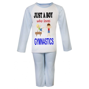 Just a Boy who loves GYMNASTICS Childrens Pyjamas