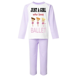 Just a Girl who loves BALLET Childrens Pyjamas